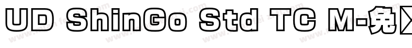 UD ShinGo Std TC M字体转换